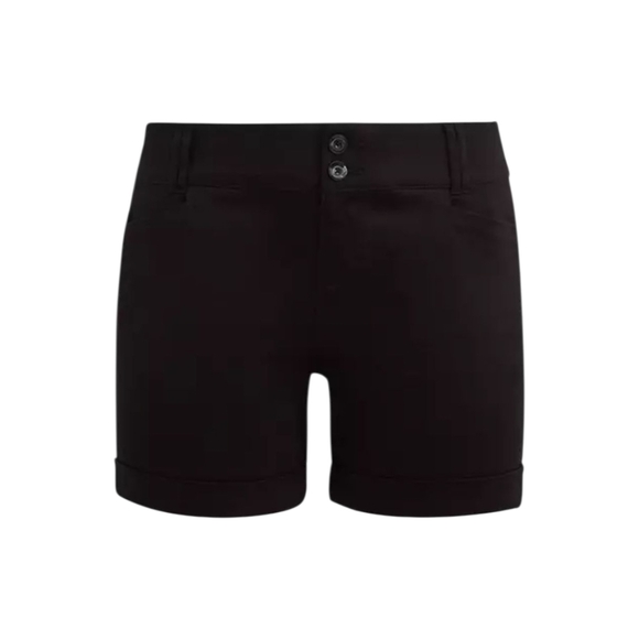 TORRID Plus Size 5" Black Stretch Sateen Mid-rise Rise Shorts Size 22 - Picture 3 of 14